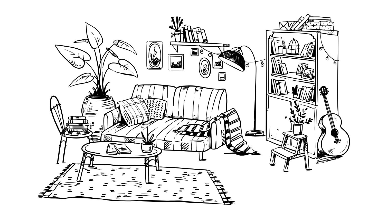 retro living room
